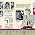 History of Oregon women lawyers, panel 1, showcases local leaders and includes a timeline of both national and state benchmarks along the bottom. Each panel is 8 x 2.5' Permanent exhibit for the Oregon State Bar.